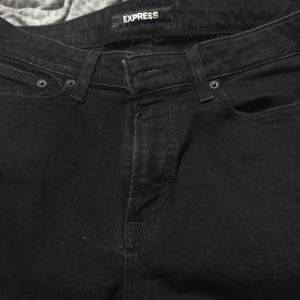 Express mens black slim jeans 34x34